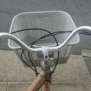 中古 ブリヂストン アルミフレーム軽快車 変速付き（チャイルドシート