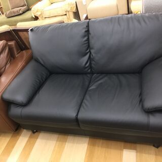 ニトリ 2人掛けソファ ブラック【トレファク岸和田店】