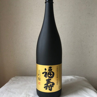 日本酒　一升瓶の空き瓶　福寿　化粧箱付き☆