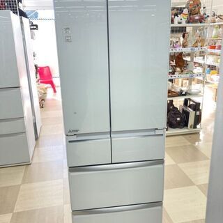 三菱 6ドア冷蔵庫 2015年製 MR-WX48Z - キッチン家電