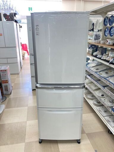 三菱 3ドア冷蔵庫 2014年製 MR-C34Y-W