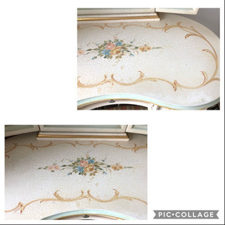 家具 イタリア製　猫足　白家具ドレッサー　一式
