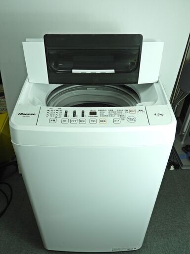 J0020 全自動洗濯機 ハイセンス 4.5K HW-T45A 2018年製　中古