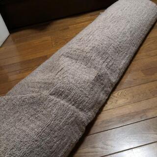 【美品】170×260  ラグ　カーペット　絨毯　グレーベージュ