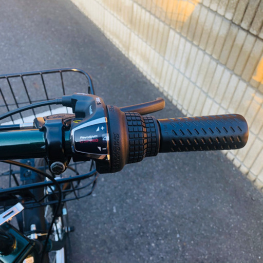 折り畳み自転車ジオクロス20型と盗難防止チェーン