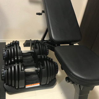 ダンベルとベンチです