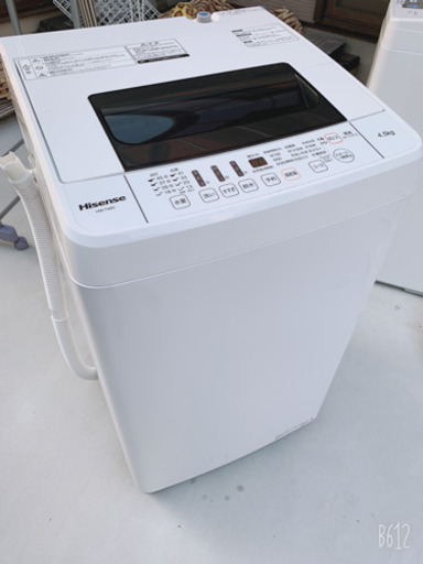 ハイセンスの洗濯機　4.5kg