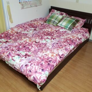 スイートデコレーション ダブル ベッド スプリングマットレスセット