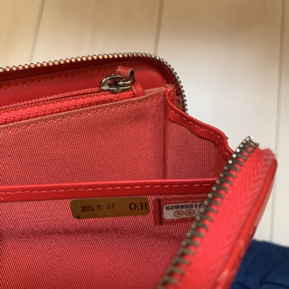 シャネル ラウンドファスナー 長財布 マトラッセ レッド 