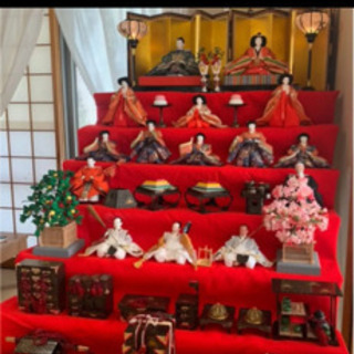 京雛の豪華雛人形七段飾り