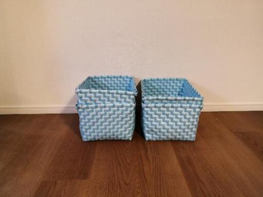 フライングタイガー 青バスケットセット さち 海浜幕張の家具の中古あげます 譲ります ジモティーで不用品の処分