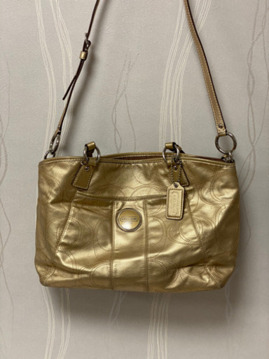 COACH コーチ ショルダーバッグ ゴールド