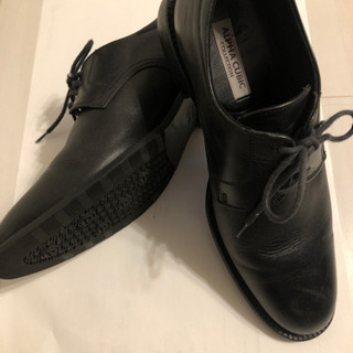 ALPHA CUBIC   革靴　ブラック　25.5cm