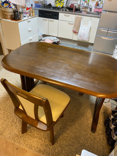 キッチンテーブルセット差し上げます トカ たまプラーザの家具の中古あげます 譲ります ジモティーで不用品の処分