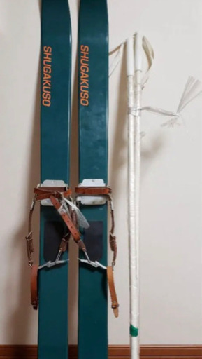 希少 SAPPORO 札幌 秀岳荘 ゾンメルスキー 山スキー 木製スキー アザラシシール 150cm