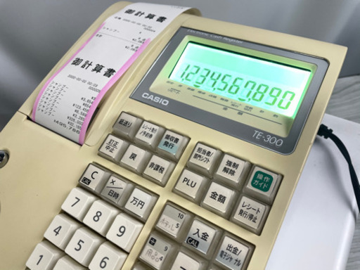 カシオ レジスター TE-300 レシートロールおまけ付き！ YU327