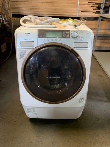 2007年製 TOSHIBA TW-180VE 9.0kgドラム式洗濯機 通電確認済 配送OK 直接引取り歓迎