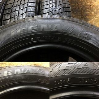 GOODYEAR ICENAVI 6 215/60R17 17インチ スタッドレス 4本 2017年製 アルファード ジープ パトリオット コンパス等　(VTM381) クレジットカード QR決済可能