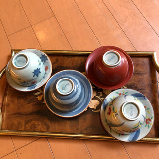 【ネット決済】茶たく付きの湯呑み茶碗