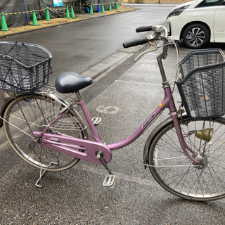 自転車 ブリヂストン ママチャリ ピンク