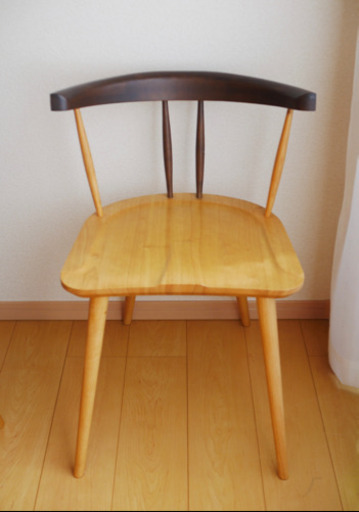 天然木　ダイニングチェア　椅子　オーク材　無垢材 1脚