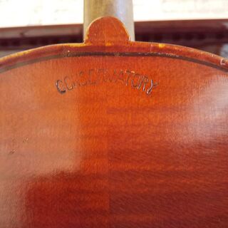 ◆独1967年製　[CONSERVATORY」の刻印の在る　ストラドモデルの４／４◆ ◇独1967年製 [CONSERVATORY」の刻印の在る ストラドモデルの4／4