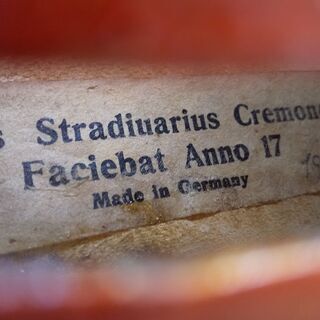 ◆独1967年製　[CONSERVATORY」の刻印の在る　ストラドモデルの４／４◆ ◇独1967年製 [CONSERVATORY」の刻印の在る ストラドモデルの4／4
