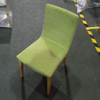 チェア（椅子）　モスグリーン/布張り/木製　【第一弾】