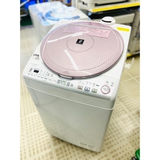 3/9SHARP/シャープ 洗濯機 ES-TX820-P 8キロ 2013年製