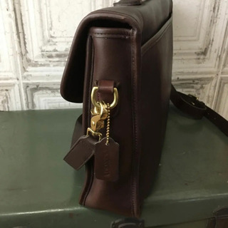値下げ COACH オールドコーチ ショルダーバッグ ブラウン ビジネス 