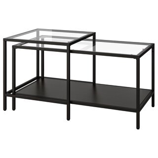 【IKEA】VITTSJÖ ヴィットショー ネストテーブル2点セ...