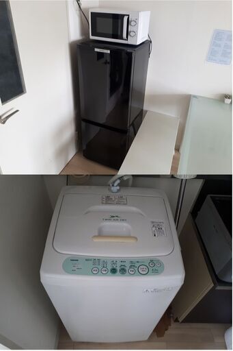 家電セット,冷蔵庫（2011年）、洗濯機（2011年）、電子レンジ（2015年）