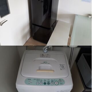 【ネット決済・配送可】家電セット,冷蔵庫（2011年）、洗濯機（...