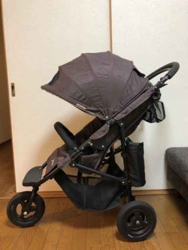 エアバギーココ ブレーキモデル エスプレッソ エアタイヤ3輪ベビーカー 首据わり後から クリーニング済み エアバギーココ ブレーキモデル エスプレッソ エアタイヤ3輪ベビーカー