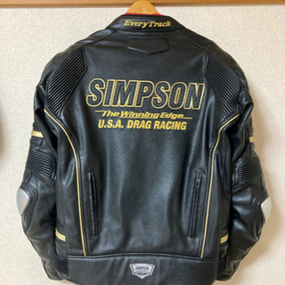 上品 専用 【激レア品 未使用】SIMPSON シンプソン 牛革レザー