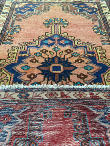 ヴィンテージ ハマダン産 ミルサルーク ペルシャ絨毯 125×68cm