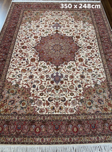 タブリーズ産 ペルシャ絨毯 350×248cm 8.68平米‼︎