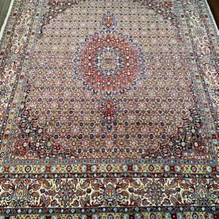 ムード産 ペルシャ絨毯 シルク入り 245×187cm