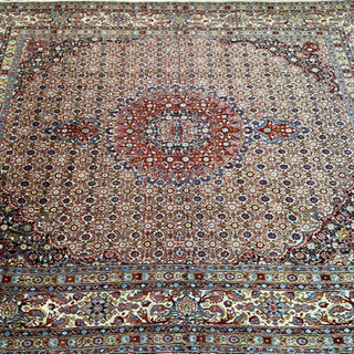 ムード産 ペルシャ絨毯 シルク入り 245×187cm