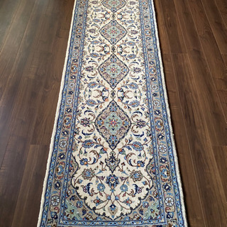 カシャン産 ペルシャ絨毯 ランナー 301×84cm - 富山市