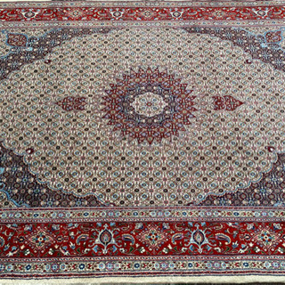 ムード産 ペルシャ絨毯 シルク入り 270×196cm