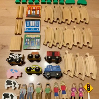 木製レール  線路　おもちゃ