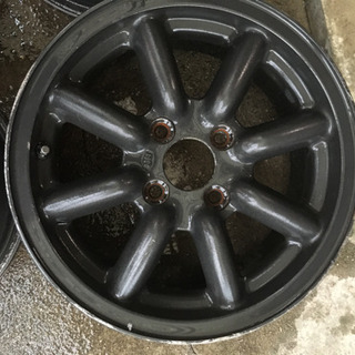 ブラックレーシング　14インチ　pcd100. 6jj40