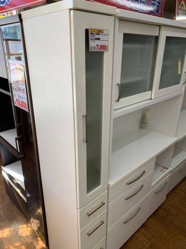 スリム食器棚【店頭取引限定】【中古品】早い者勝ち！足立区近郊配送可能！！