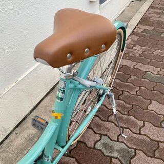 【中古美品】27型 自転車 エブリッジL（E.Xモダングリーン/シングル） EB70L【2017年モデル】