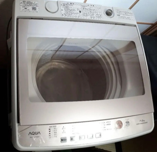 《美品》AQUA 全自動洗濯機 7kg AQW-GV70G ホワイト