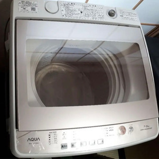 【ネット決済】《美品》AQUA 全自動洗濯機 7kg AQW-G...