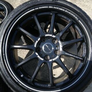 オデッセイ着用　wark アルミホイール&タイヤセット