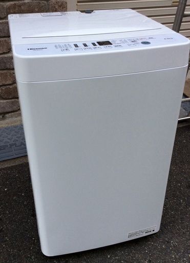 【RKGSE-414-1-1】特価！ハイセンス/4.5kg/全自動洗濯機/HW-E4503/中古/2020年製/当社より近隣地域無料配達
