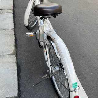電動アシスト自転車 ブリヂストン デリーシェ 白 電動アシスト自転車